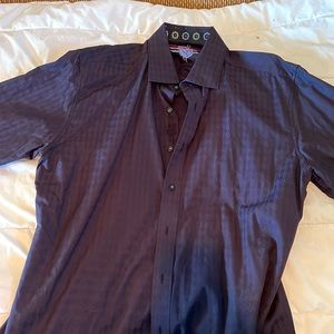 Black Robert Graham Dress Shirt Size XL